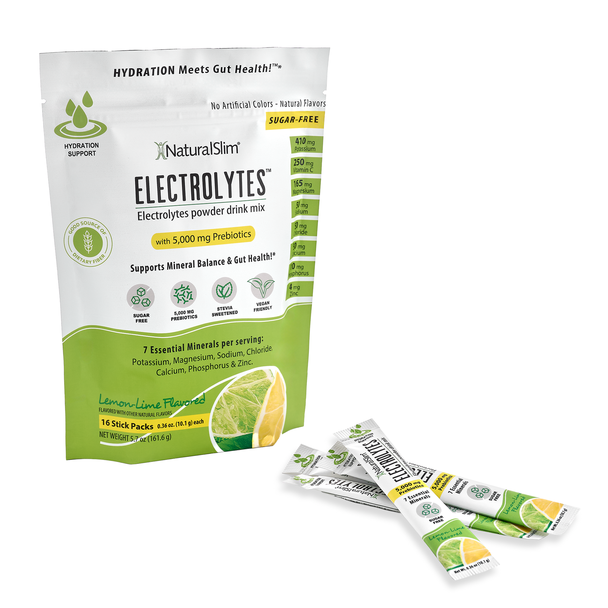 NaturalSlim Electrolitos™ Limón-Lima