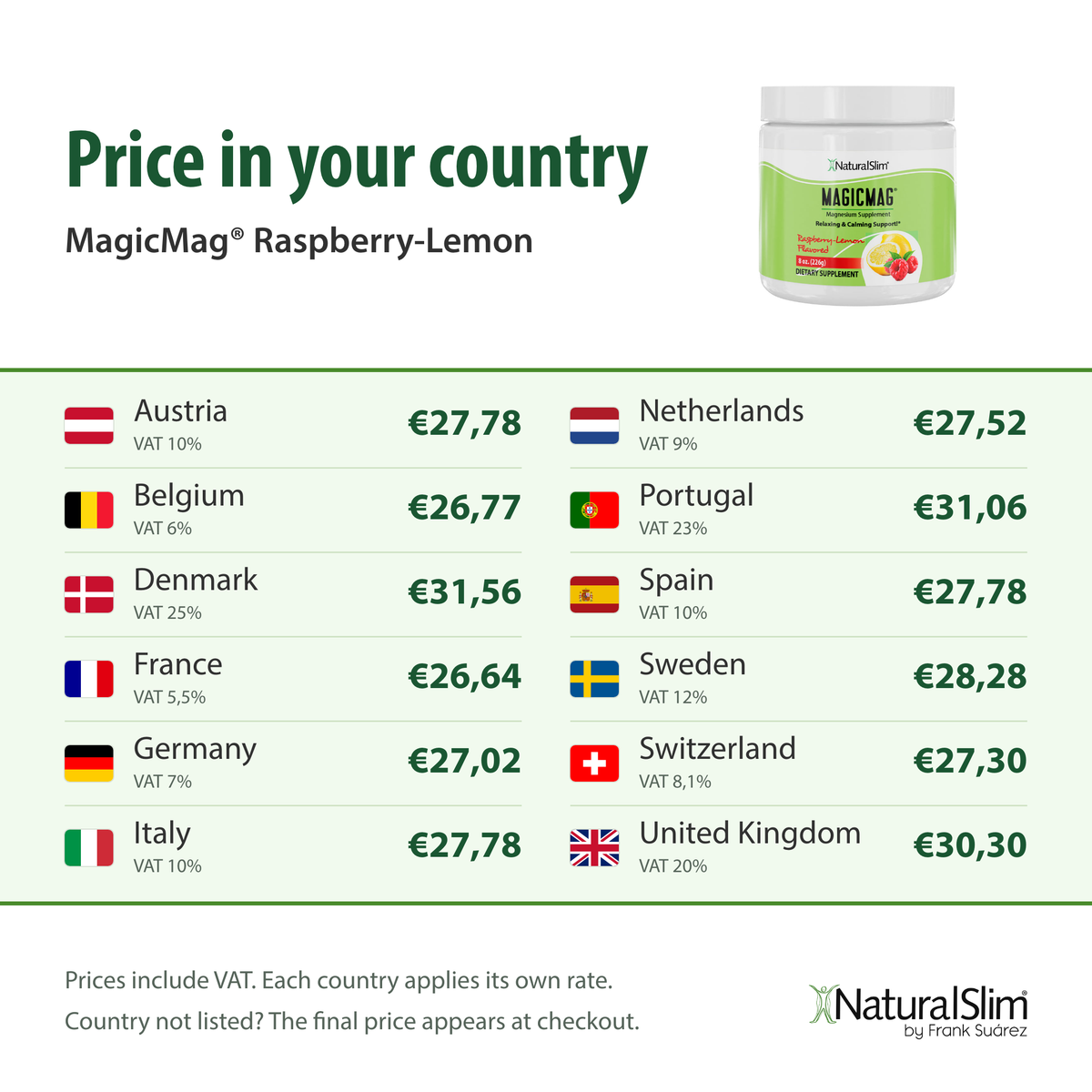 Price in your country: MagicMag® Raspberry-Lemon