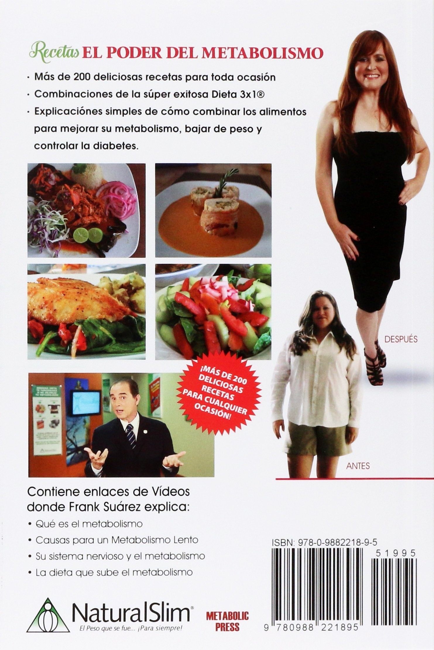 Recetas El Poder del Metabolismo por Frank Suárez