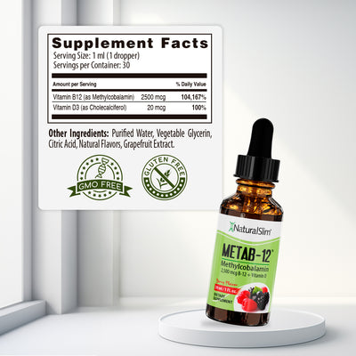 Metab-12 Berry - supplement facts label
