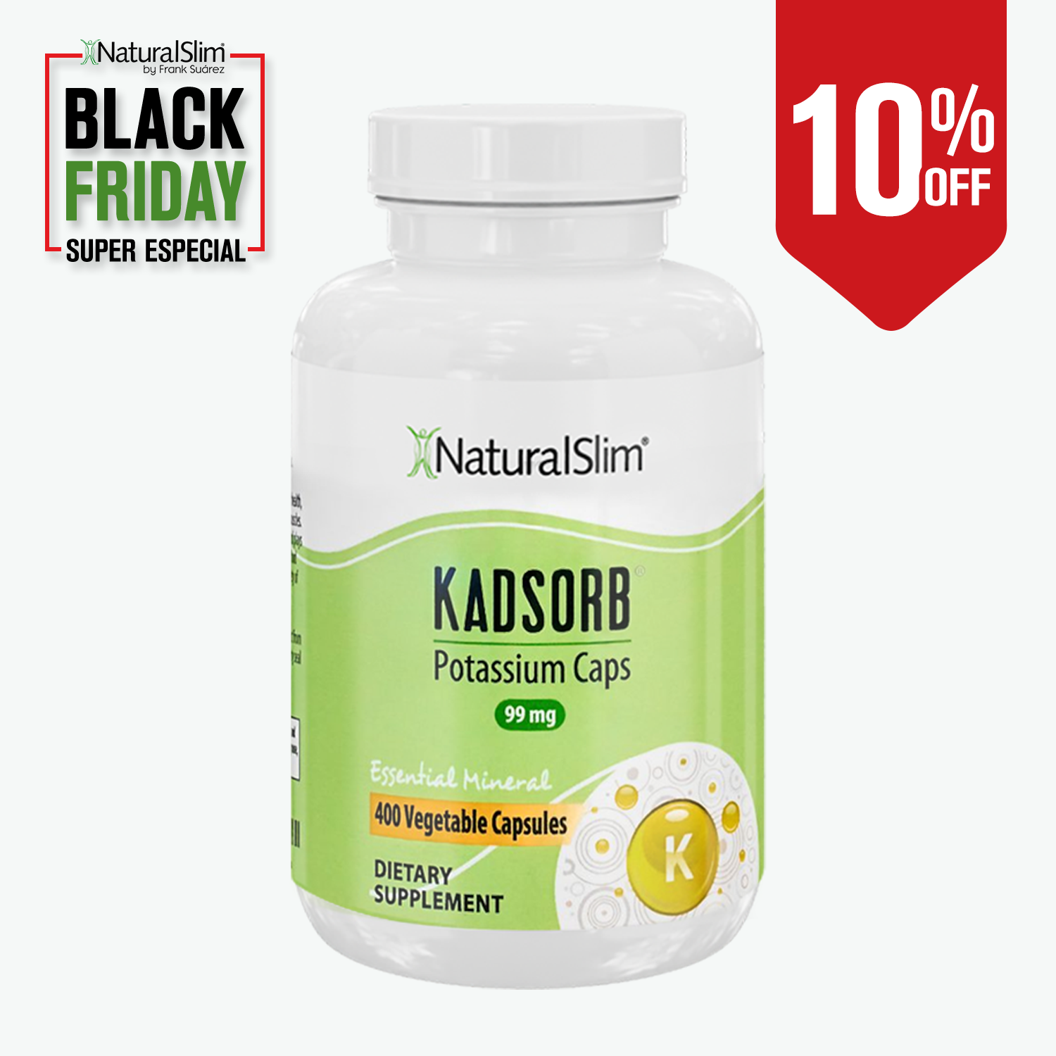 KADSORB™ Potassium Caps- 400 capsules | Citrato de Potasio