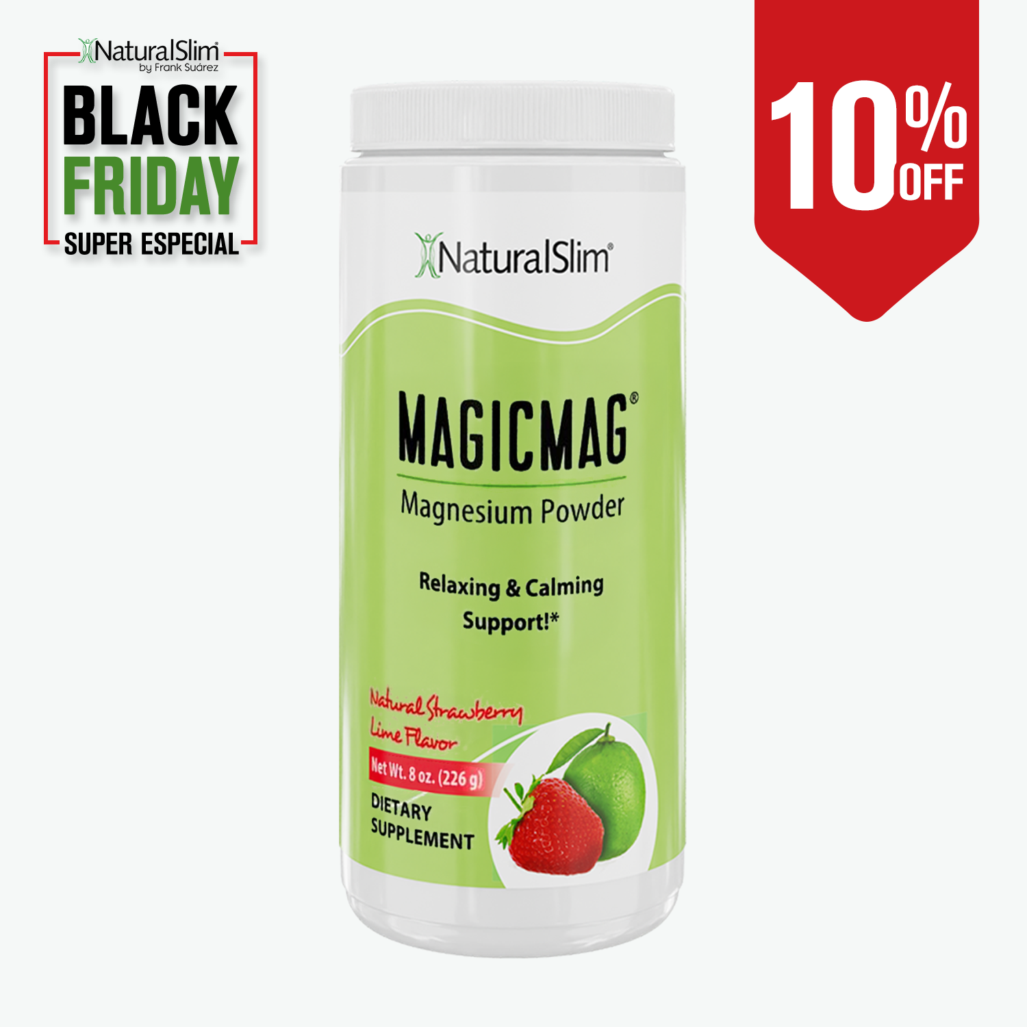 MAGICMAG® Strawberry-Lime | Magnesium Supplement | Relaxing and Calming Support