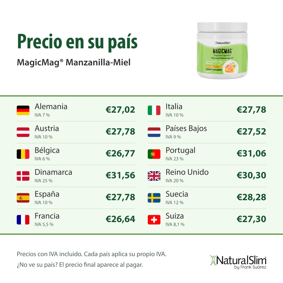Precio en su país: MagicMag® Manzanilla-Miel